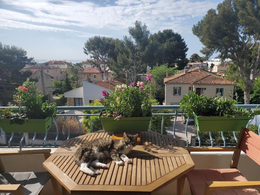 Lou Beach Home 75 M2 A 300 M De La Plage Avec Vue Mer La Ciotat Kültér fotó